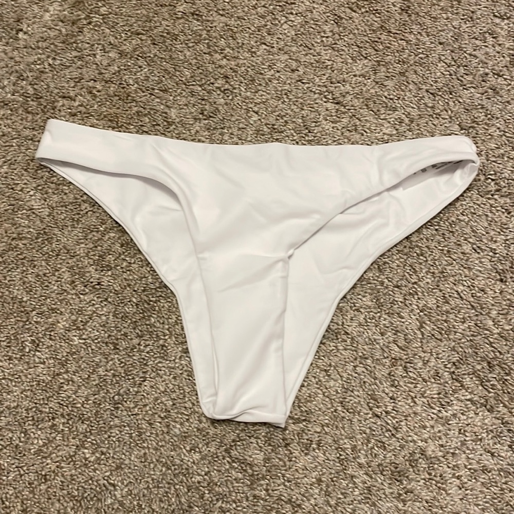 White Cheeky Bikini Bottoms
